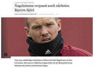 Artikel: Nagelsmann verpasst auch nächstes Bayern-Spiel